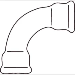 +Gf+ Bjning Galv. Mf/Mf 90Gr 3/4