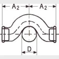 +Gf+ Overbjning Galv. 3/4