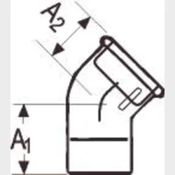 +Gf+ Vinkel Galv. Mf/Np 45Gr 1
