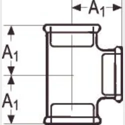 +Gf+ T-Stykke Galv. 1
