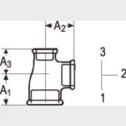 +Gf+ T-Stykke Galv. 3