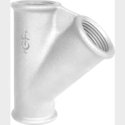 +Gf+ T-Stykke Galv. 45Gr Skr Gren 1