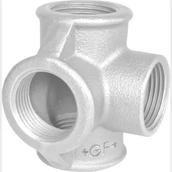 +Gf+ T-Stykke Galv. M/Sideudlb 1/2