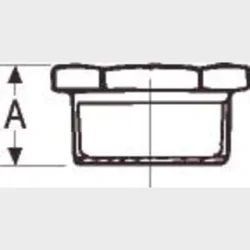 +Gf+ Nippelmuffe Galv. 1 1/2X3/8