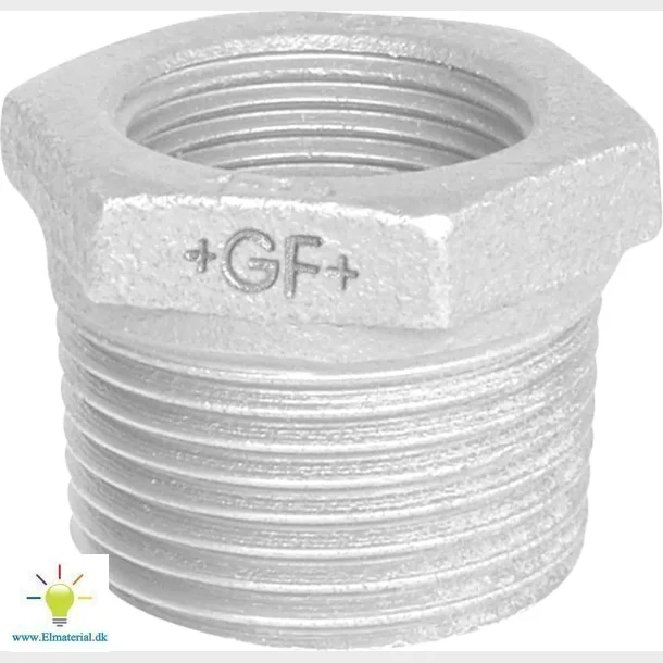 +Gf+ Nippelmuffe Galv. 3X2