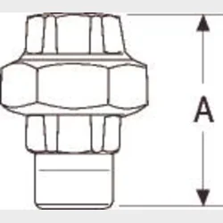 +Gf+ Union Galv. Mf/Np 1 1/4