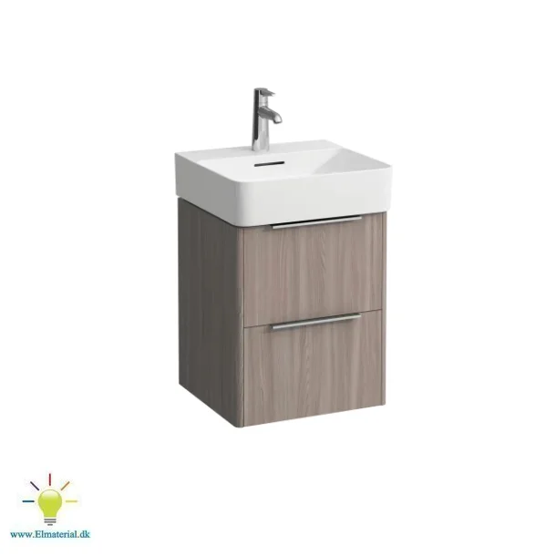 Base 45 Vaskeskab Lys Elm Med 2 Skuffer