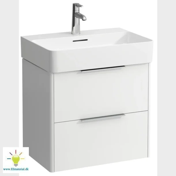 Base 60 Vaskeskab Hvid Med 2 Skuffer