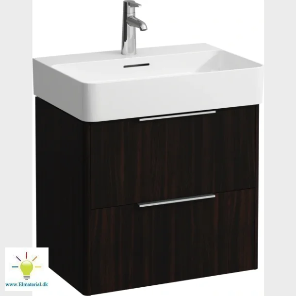 Base 60 Vaskeskab Mrk Elm Med 2 Skuffer