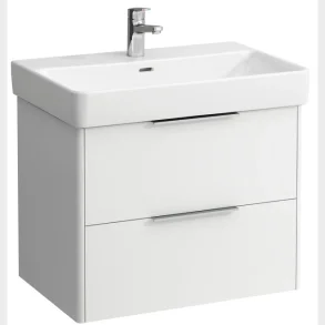 Base 70 Vaskeskab Hvid Med 2 Skuffer