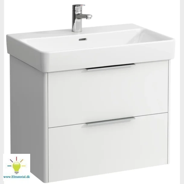 Base 70 Vaskeskab Hvid Med 2 Skuffer