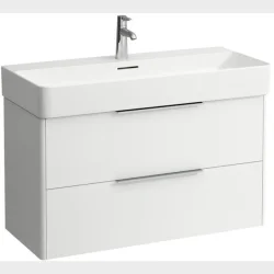 Base 95 Vaskeskab Hvid Med 2 Skuffer