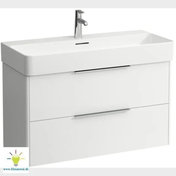 Base 95 Vaskeskab Hvid Med 2 Skuffer