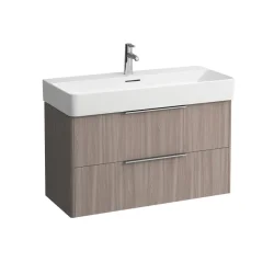 Base 95 Vaskeskab Lys Elm Med 2 Skuffer