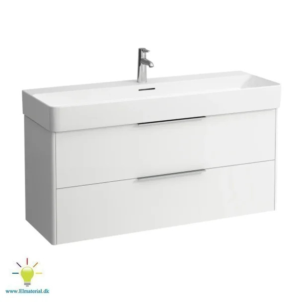 Base 105 Vaskeskab Hvid Med 2 Skuffer