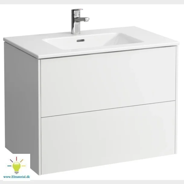 Pro S Hvid Mbelpakke Med Vask 80 Cm