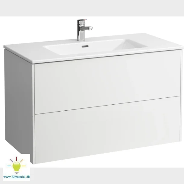 Pro S Hvid Mbelpakke Med Vask 100 Cm