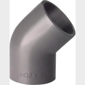 Pvc-vinkel 45 gr. 32 mm