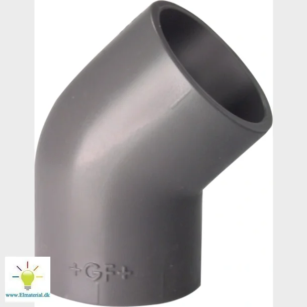 Pvc Vinkel 45Gr.  63 Mm