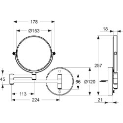 Is Makeup Spejl Vghngt, Krom