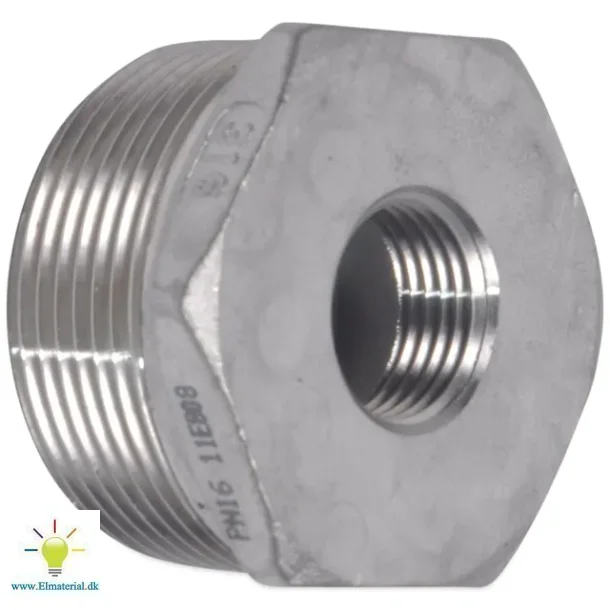 Nippelmuffe 1 1/4X1 Aisi 316