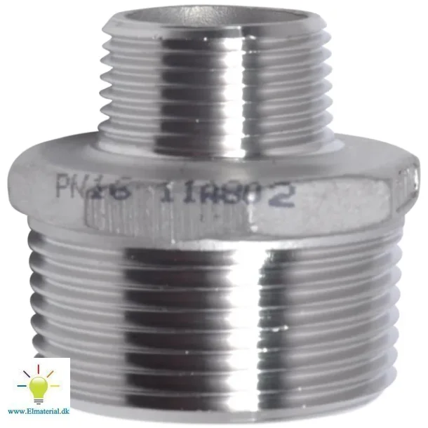 Brystnippel 1 1/4X1  Aisi 316