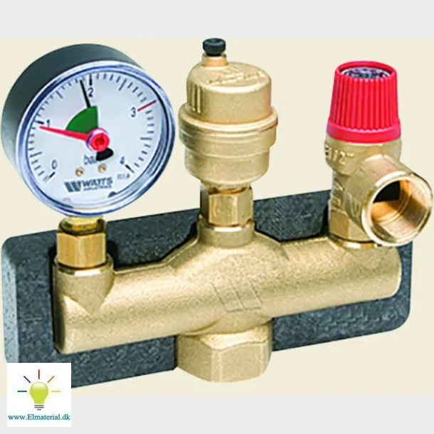 Samlest 3/4" 2,5 Bar Isoleret