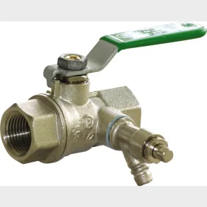 Kulventil med avlopp 1/2