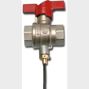 Kulventil M. Givaranslutning. M/M T-handtag