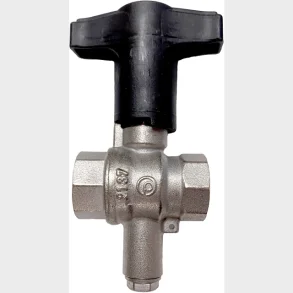 Kulventil M. Givaranslutning. M/M T-handtag