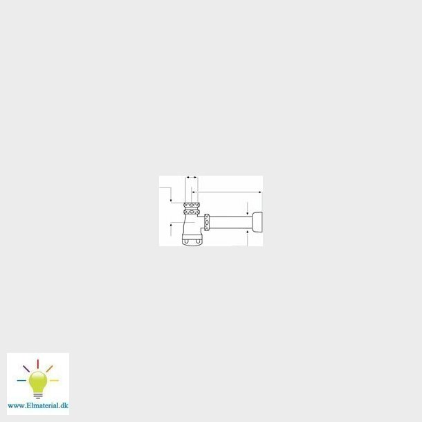 Hvid Vandls St 5/4"-32Mm Vgmonteret