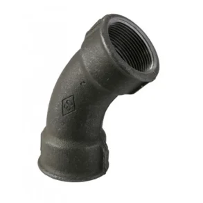 Vinkel Svart Mf/Mf 45Gr 1 1/2