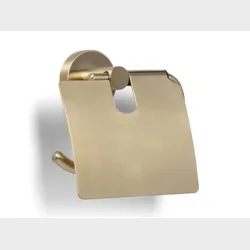 Toiletrulleholder M/Lg Brstet Guld