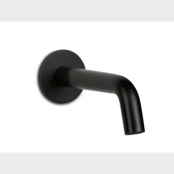 Utloppspip Matt Svart