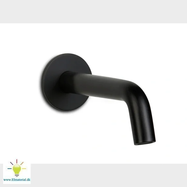 Utloppspip Matt Svart