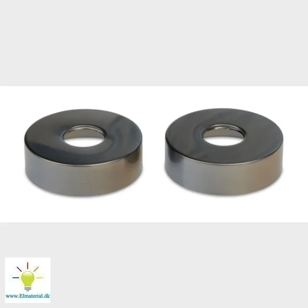 Rosette 74Mm St 2Stk Gun Metal