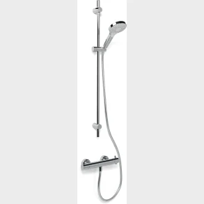 Termostatblandare med duschset, krom