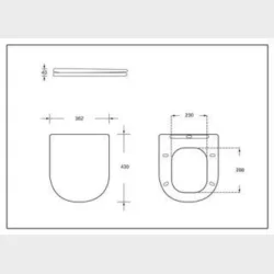 Toiletsde Soft Close &amp; Qr Hvid