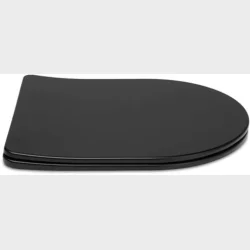 Toalettsits Soft Close &amp; Qr Matt Svart