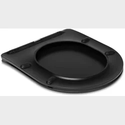 Toalettsits Soft Close &amp; Qr Matt Svart