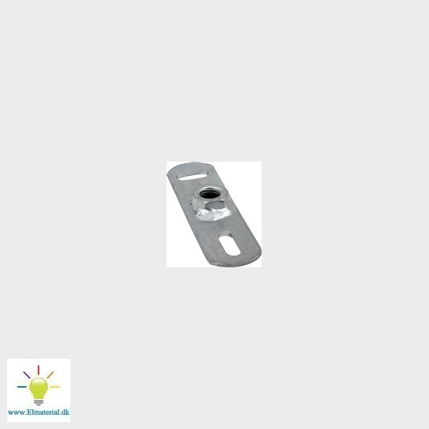 Grundflange M10 Rustfri