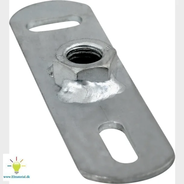 Grundflange M10 Rustfri