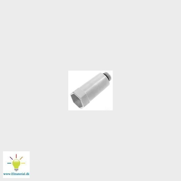 Trykprveprop 1/2" Hvid