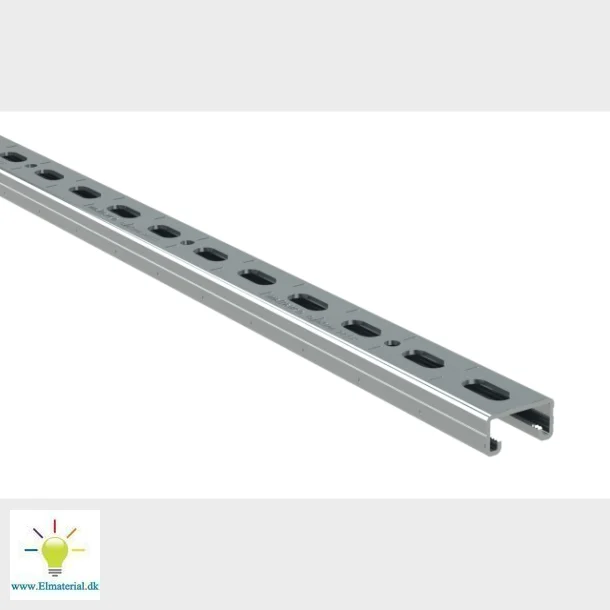 Rapidstrut Profilskinne 41X21X1,5 2M Gal