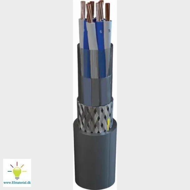 Skibskommunikationskabel, halogenfri 2x2x0,75mm YOZC