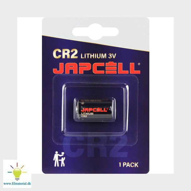 Japcell lithium CR2 batteri, 1 stk.