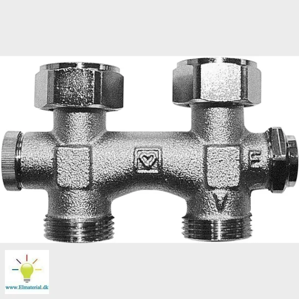 Thermrad 1 Strengs H-Blok 3/4"