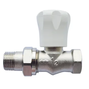 Manuellt reglerad radiatorventil 1/2