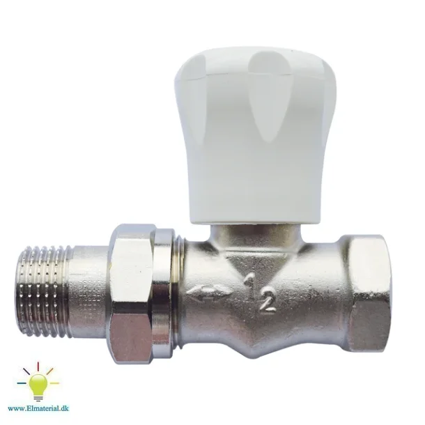 Hndreguleret Radiatorventil 1/2" Lige
