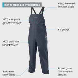ISO940 Herre Bib Overbukser - Sort